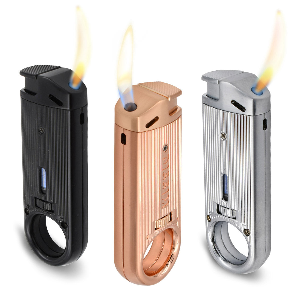 DISSIM Slim Metal Series Inverted Soft Flame Pocket Lighters