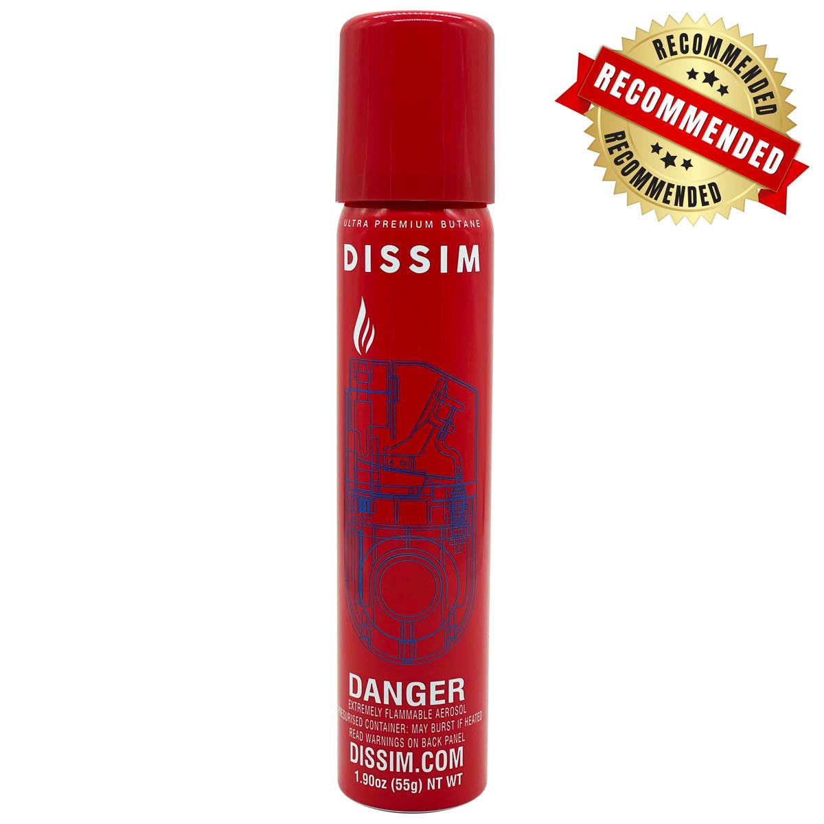DISSIM Premium Ultra-Refined Butane - 1.9 Oz Can (55g)