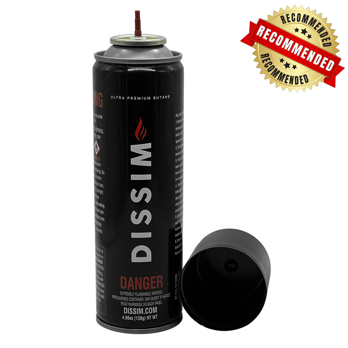 DISSIM Premium Ultra-Refined Butane - 4.9 Oz Can (139g)