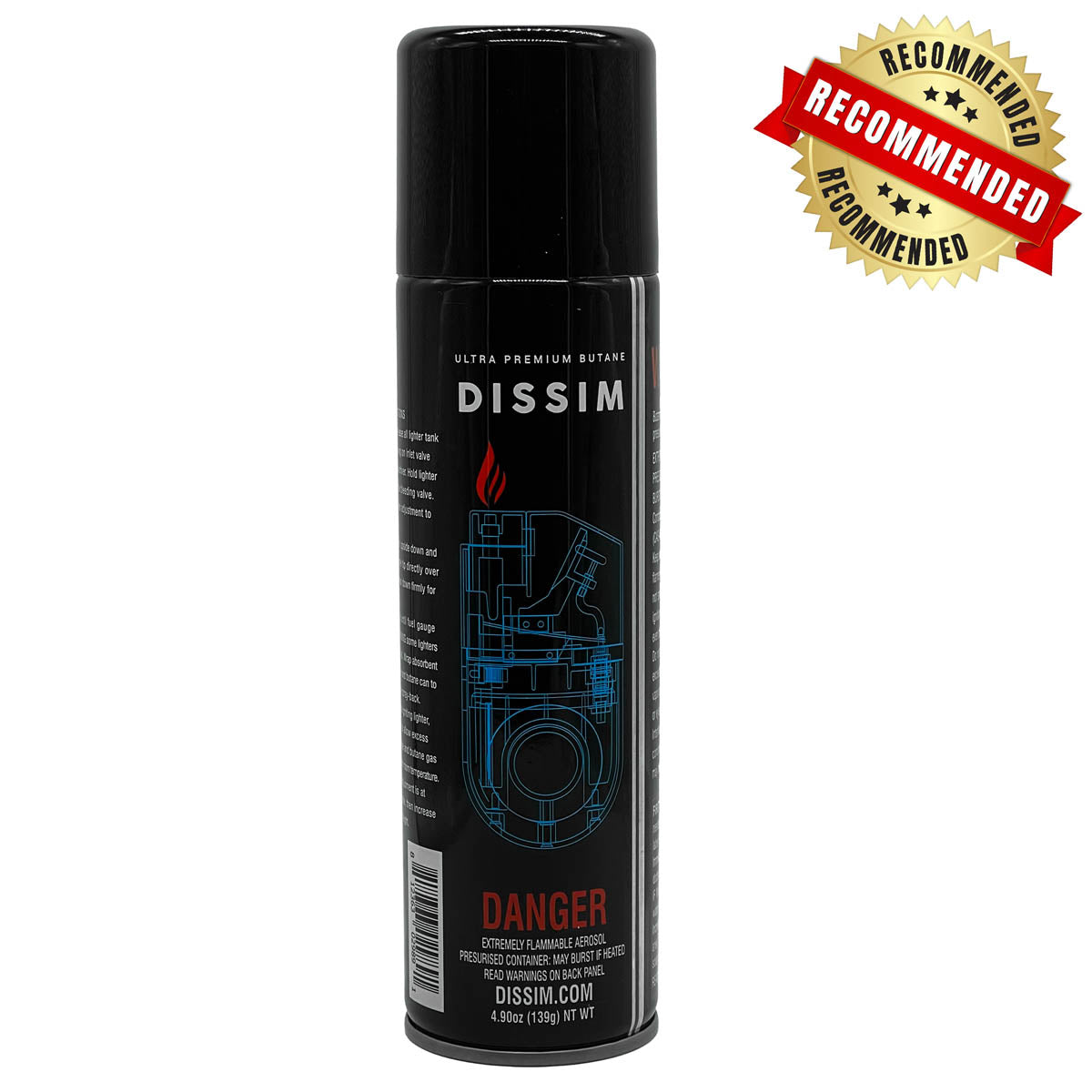 DISSIM Premium Ultra-Refined Butane - 4.9 Oz Can (139g)