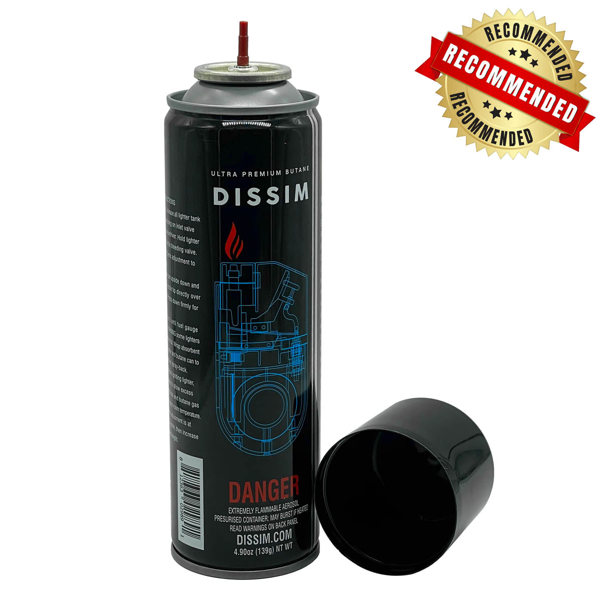 DISSIM Premium Ultra-Refined Butane - 4.9 Oz Can (139g)