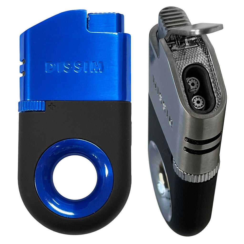 DISSIM Premium Dual Torch Lighter with Patented Inversion Technology